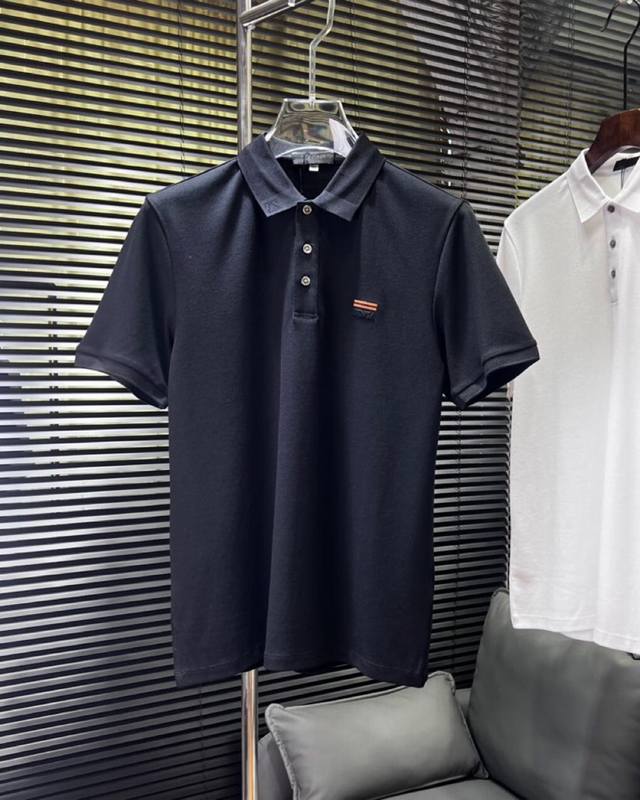 Ermenegildo Zegna 杰尼亚2025Ss 春夏新品 男士棉质针织短袖翻领T恤Polo衫，奢内敛低调，轻松驾驭不挑人 裁剪精细完美，经典颜色上身很显