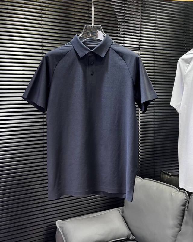 迪桑特 25年春夏新品男士短袖翻领T袖Polo衫，解锁活力新风尚，插肩Polo来袭！五色 M-4Xl 。适穿场合：日常，厌倦了千篇一律的穿搭？渴望在人群中脱颖而
