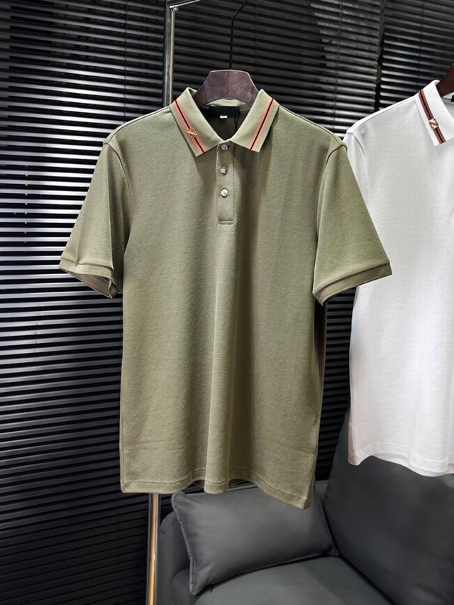 Ermenegildo Zegna 杰尼亚2025Ss 春夏新品短袖翻领T恤，男士棉质Polo针织衫， 高奢内敛低调，轻松驾驭不挑人 裁剪精细完美，经典颜色上身