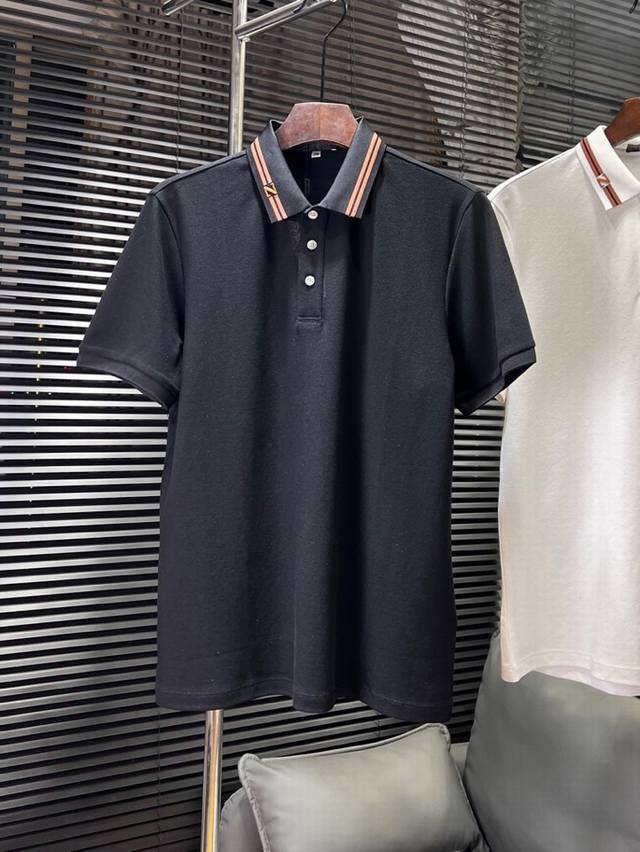Ermenegildo Zegna 杰尼亚2025Ss 春夏新品短袖翻领T恤，男士棉质Polo针织衫， 高奢内敛低调，轻松驾驭不挑人 裁剪精细完美，经典颜色上身