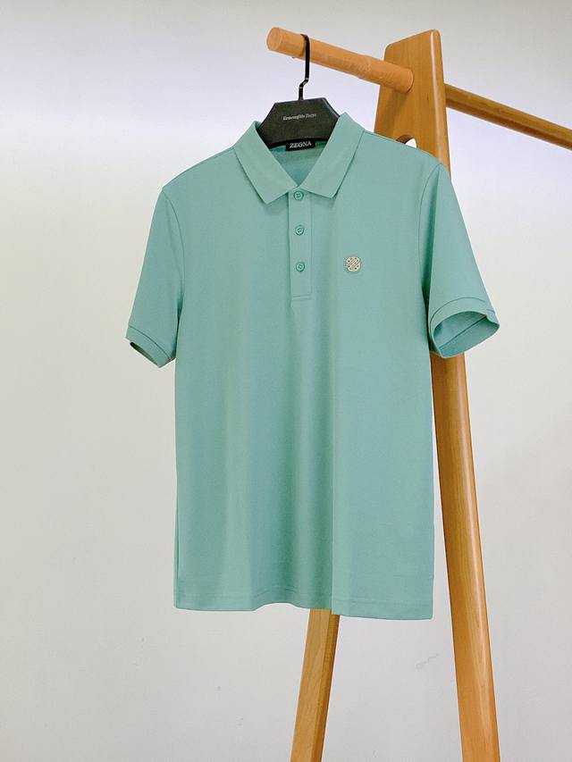 Ermenegildo Zegna 杰尼亚 2025Ss春夏新品 短袖Polo 材质 棉 聚酯纤维 氨纶 适用季节