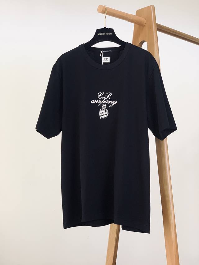 C.P.Company 2025Ss春夏新品 Cp纯棉刺绣宽松短袖 M
