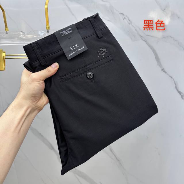 Armani*阿玛尼 2025春夏新品休闲裤西裤，官网同步发售，裤身工艺设计，进口客供辅料、面料定制，代工厂P出品免检！每个细节做到极致，原版五金配件，潮范十足