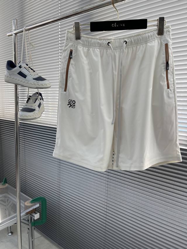Loew 2025Ss春夏短裤系列 尺码：M-3Xl 版型：宽松版型 工艺： 前幅工艺做高温切烫工艺 速干料子 简约时尚