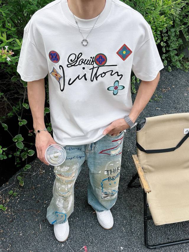 2025年新款 驴家刺绣短袖 S~2Xl