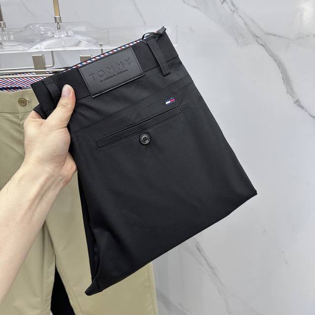 Tommy*汤米 2025春夏新品休闲裤西裤，官网同步发售，裤身工艺设计，进口客供辅料、面料定制，代工厂P出品免检！每个细节做到极致，原版五金配件，潮范十足、上
