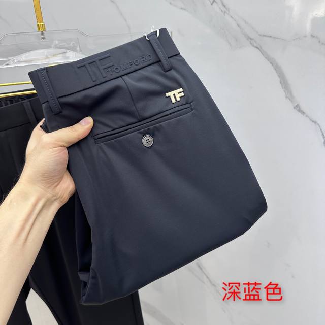 Tf 2025春夏新品休闲裤西裤，官网同步发售，裤身工艺设计，抗皱丝滑，进口客供辅料、面料定制，代工厂P出品免检！每个细节做到极致，原版五金配件，潮范十足、上身
