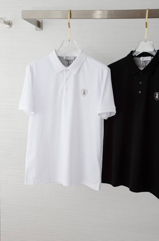 Bc 2025 男士商务休闲纯色翻领短袖Polo衫#客供进口丝光珠地棉面料，甄选上等长绒棉花原料，面料属性皆为上乘，网眼结构细腻自然，经过水洗后，肌理变得更具亲