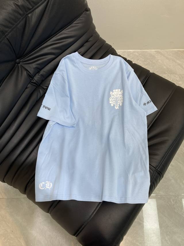 Chrome Hearts Ch克罗25Fw宝剑短袖 面料220G纯棉面料，进口油墨立体印花，区别市面不对色版本 Sml Aa