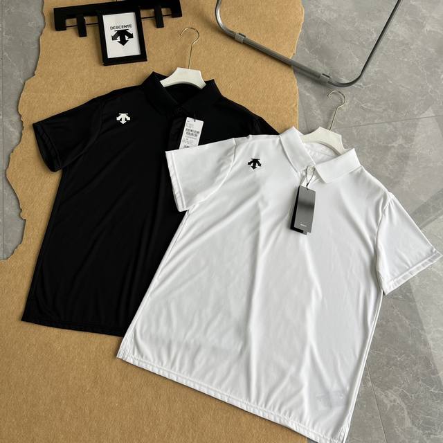 原版复刻 开模定做 Descente 迪桑特Ss25夏季新款综训运动健身男士吸湿速干短袖Polo衫 Training系列训练运动健身男士Polo衫 经典Toyo