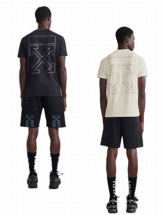 现货： # Ss春夏新款 品牌：Off-White 3M反光箭头款短袖T恤！ 颜色：米色 黑色 尺码：Xs-S-M-L 男女同款 面料：采用定制230克32织纯