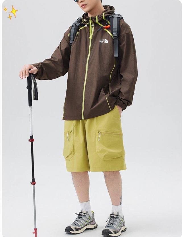 供 The North Face Tnf北面 25最新款防紫外线夏季防晒衣速干户外皮肤衣冲锋衣夹克外套，男女同款， 户外放水外套，最新锦纶面料，轻薄而耐磨，防风