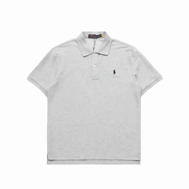 顶级复刻版本] 品名: Ralph Lauren 拉夫劳伦 新款小马刺绣翻领Polo衫短袖T恤 款号：2005 颜色：黑色 白色 灰色 藏青色 青苔绿 尺码：S