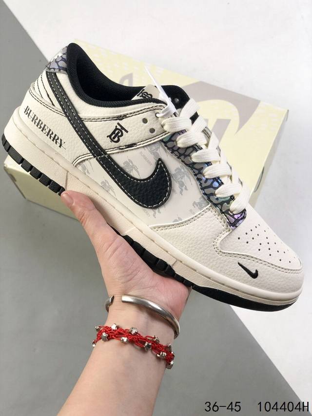 公司级带半码！ 耐克Nike Sb Dunk Low 联名 复古低帮休闲运动滑板板鞋。采用脚感柔软舒适Zoomair气垫，有效吸收滑板等极限运动在落地时带来的冲
