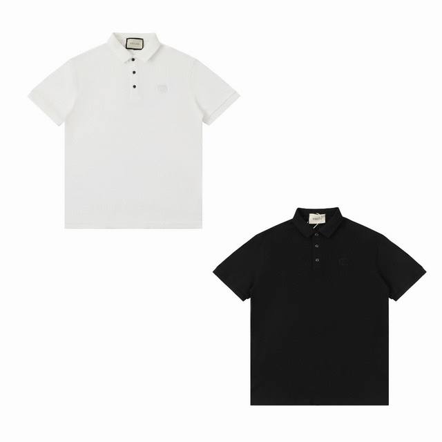 Gucci 古驰24新款立体小标Logo刺绣Polo短袖T恤 经典简约的小标刺绣设计，商务休闲皆宜，不花哨也不单调，百搭不挑人款 采用260克全棉珠地棉面料，比