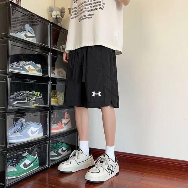 上新 Under Armour 安德玛春夏季Launch二合一男女同款 情侣速干运动五分裤速干跑步运动短裤，防走光透气跑步训练安德玛健身短裤 春夏款，跑步健身速