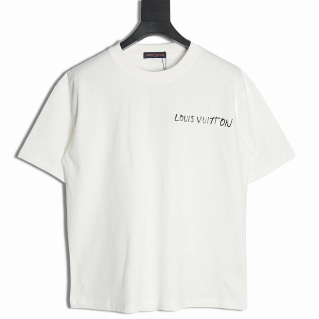 Louis Vuitton Lv 路易威登 25Ss 标语印花情侣圆领短袖 T恤-顶级版本 213 男女同款 不挑年龄不挑身材不挑性别 经典不过时 面料手感非常