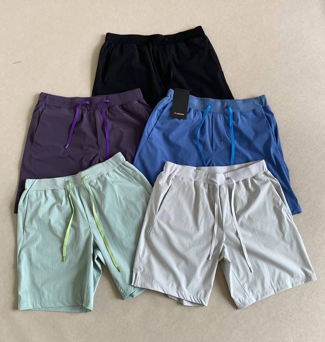 多巴胺短裤！Lululemon露露Zeroedln系列男士户外运动速干芯吸综训功能性短裤五分裤！！ 露露家，2025年新款！ Zeroedln系列男士速干芯吸运