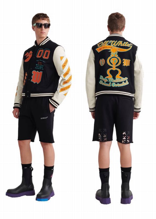 现货： # Ss春夏新品！ 品牌：Off-White 圣教老人箭头款五分裤 短卫裤！ 颜色： 黑色 尺码：Xs-S-M-L 做工： 立体剪裁：一片成型 裆缝采用