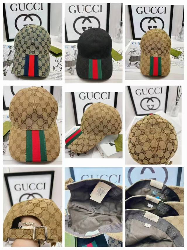 Gucci古驰棒球帽帽子、男女同款，秋韩版显脸小休闲百搭字母刺绣遮阳防晒太阳帽鸭舌帽男、实拍图