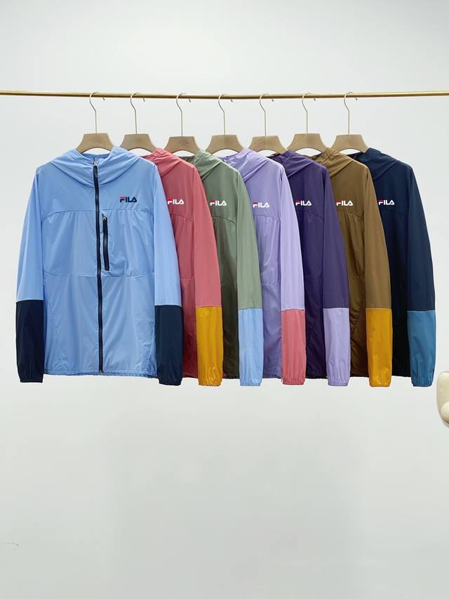 Fila 斐乐25Ss Vislight春夏彩壳防风轻薄户外连帽夹克休闲外套皮肤衣 -代工厂P跟单出品 代购指定版本 原档案原数据开发版型，全品相包装 一维码解