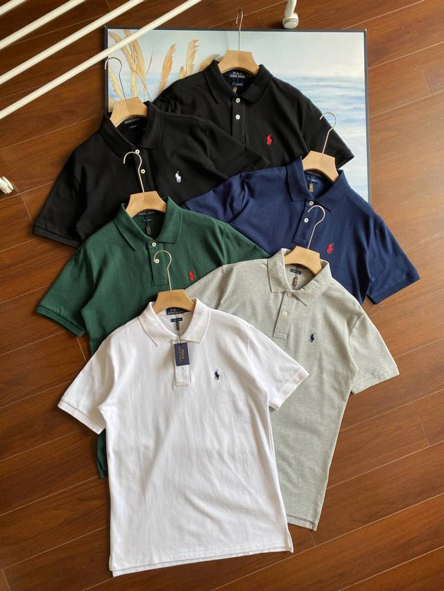 六色五码顶级品质 拉夫劳伦小马Polo衫 Ralph Lauren拉夫劳伦小马标刺绣Polo 保罗短袖T恤半袖 保罗Polo衫 美国Ralph Lauren拉夫