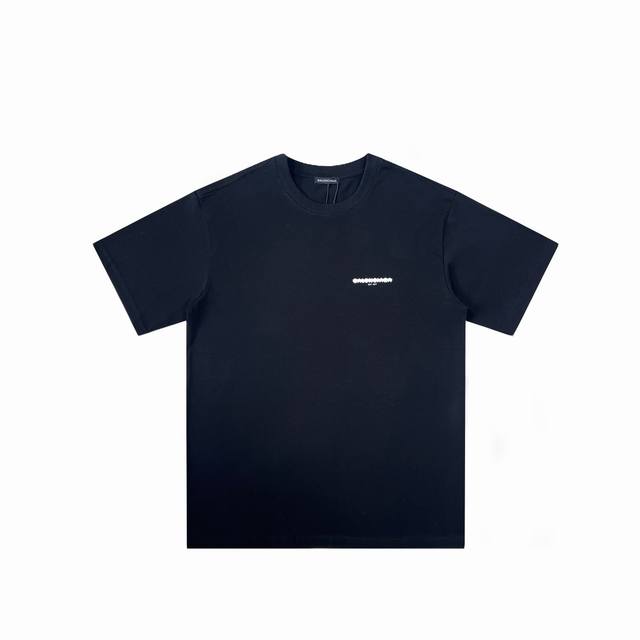 Balenciaga 巴黎世家 Ss新款胶带遮挡字母Logo短袖 - 采用230克双纱面料， 抖音 小红书 爆款 简单耐看的设计 Is 剪裁宽松风格 男女同款