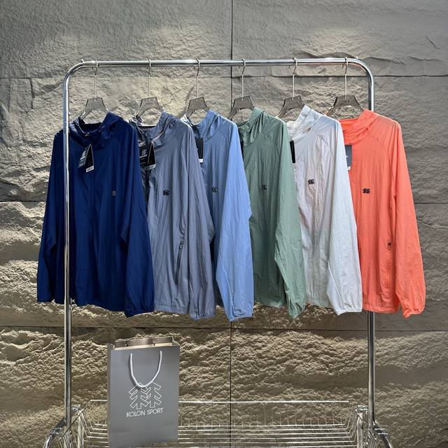Kolon Sport可隆男女Air Light防风夹克户外防泼水防晒皮肤衣 掌柜力荐！独家发售！金属Logo！！！绝不是市场通货，柜子价格P1960+，同步发