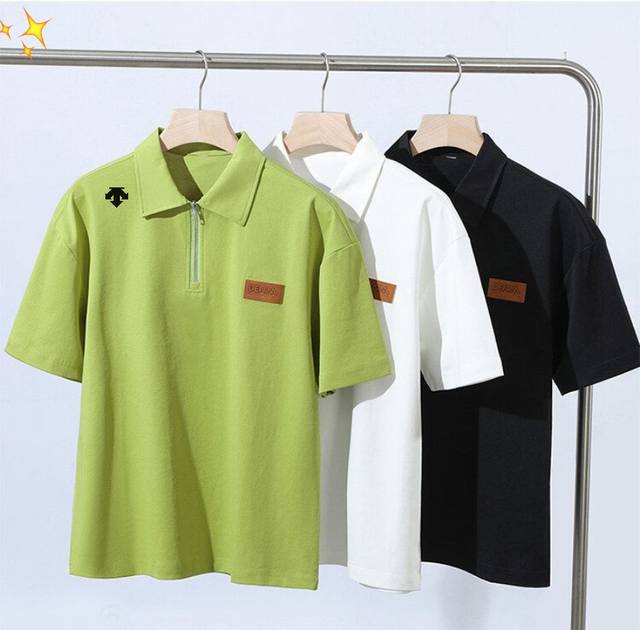 供 Descente 迪桑特2025夏季新款男士Polo衫休闲短袖翻领T恤 新款字母男士翻领Polo衫！经典商务男款，高端男装的天花板级别的商务男款！简约时尚大