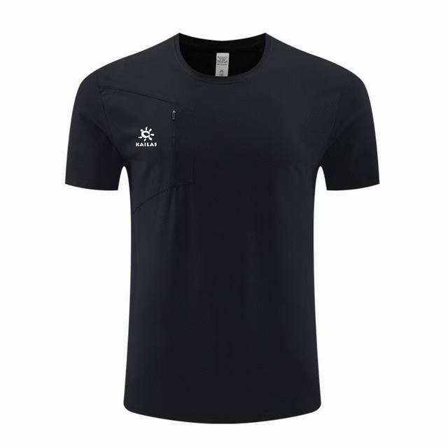 供 Kailas 凯乐石25春夏新品！男士全天候户外运动健身跑步徒步爬山半拉链速干凉感短袖T恤！掌柜力荐！线上线下同步！客供P速干镂空面料！手感细腻顺滑清爽透气