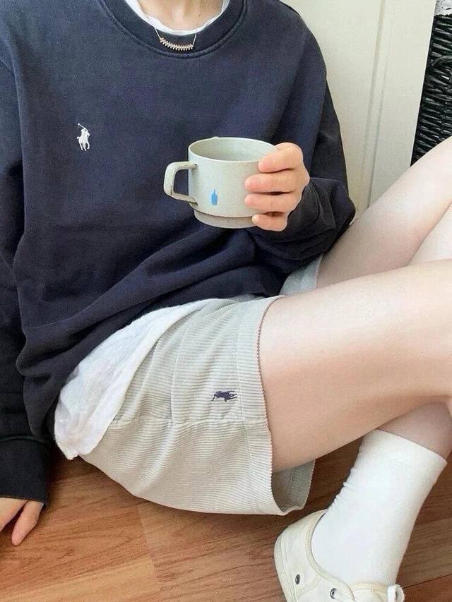 搭配资讯图 25Ssralph Lauren 拉夫劳伦官网同步小马标刺绣Logo休闲老钱风复古灯芯绒短裤