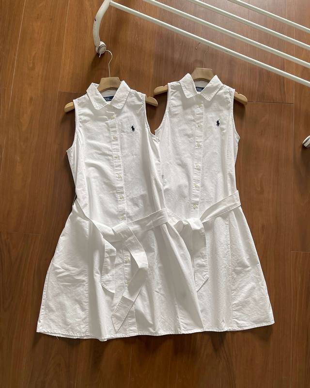 原单品质扫码入官网 细节满满种草Polo 拉夫劳伦 夏日白月光 拉夫战马衬衣裙 拉夫劳伦刺绣战马衬衣长裙，收腰A字下摆设计，优雅感直接拉满 一眼心动的连衣裙 简