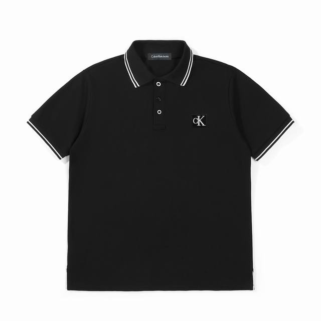 供 Calvin Klein Ck刺绣标短袖Polo衫 定制主标 辅料 水洗齐全 品牌精密刺绣标 甄选高端弹力牛奶冰丝面料 上身舒适透气有质感 冰丝爽滑亲肤 一