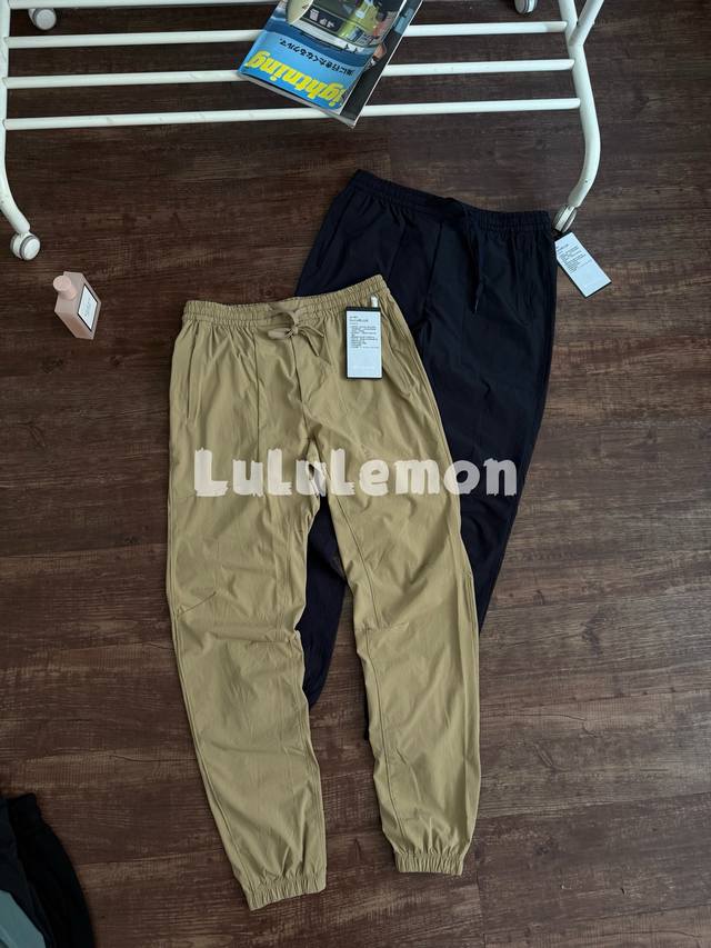 Lulu 男士夏季激光打孔收口轻薄长裤 冷感四面弹面料｜束脚立体剪裁｜多场景通勤运动裤 黑科技冷感面料｜四面弹+吸湿速干，亲肤不闷热，高温天气也能清爽自在 3D