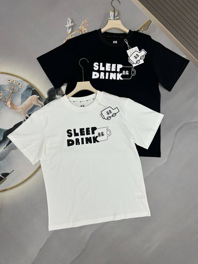 可隆新款情侣男女同款圆领短袖Kolon Sport X Inapsquare可隆联名款 Ss24 圆领山系户外休闲速干防晒透气抗菌圆领涂鸦印花宽松短袖T恤 男女