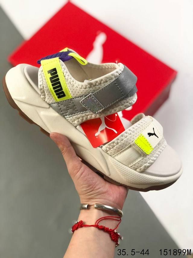 Puma 彪马 Future Rider 魔术贴撞色 夏季休闲凉鞋 Id：151899M