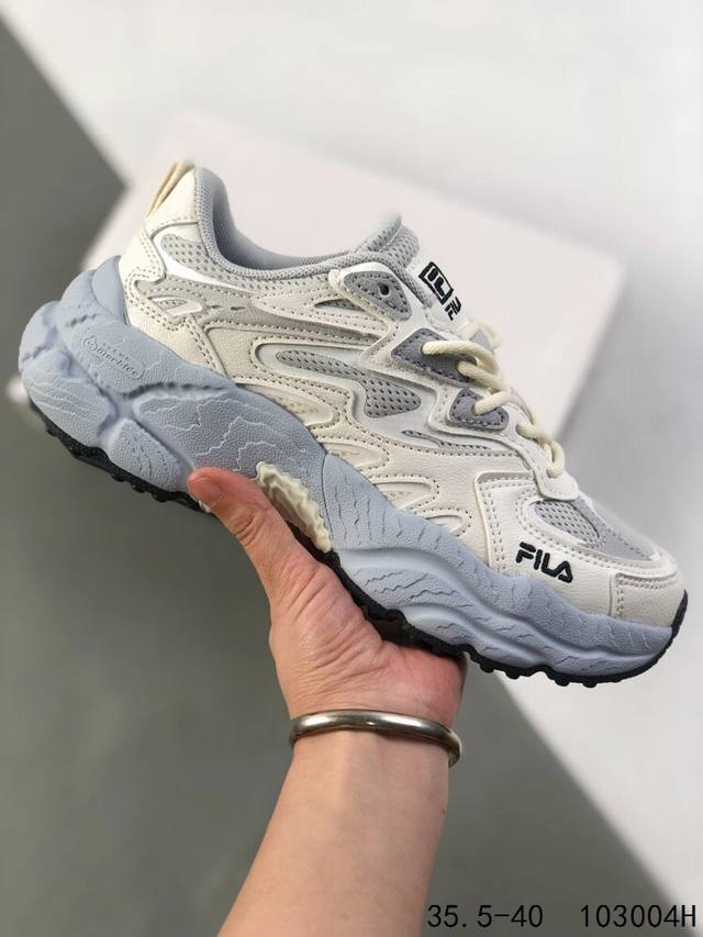 公司级带半码！ Fila 斐乐蕨草鞋Fern 户外休闲运动老爹鞋反光休闲鞋 货号:F12W331101Fcm 尺码:如图 Id:103004H