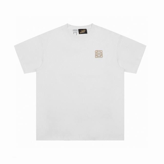 顶级代工品质 Loewe 罗意威25Ss 经典棉Logo短袖T恤 不需要所谓烂大街的华丽文案 主打品质 - 面料经过2次高温缩水固色 不变形不缩水不起球 -正确