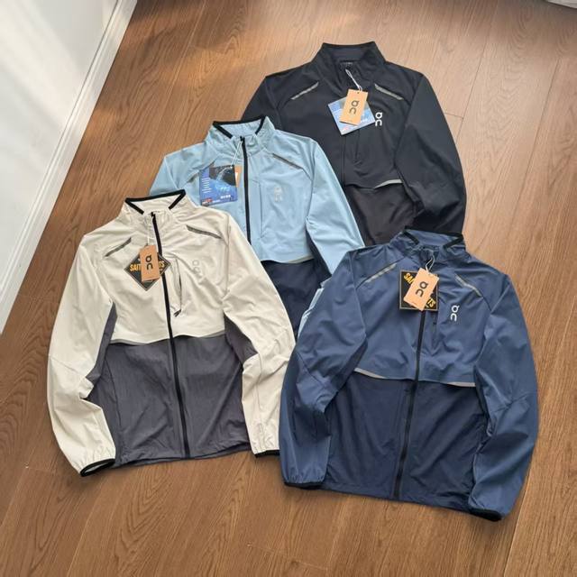 On昂跑专柜同款～On昂跑 第二代 Weather Jacket 2 新品男款轻量防护跑步夹克！！Weather Jacket在恶劣天气中为你提供周全防护。将透