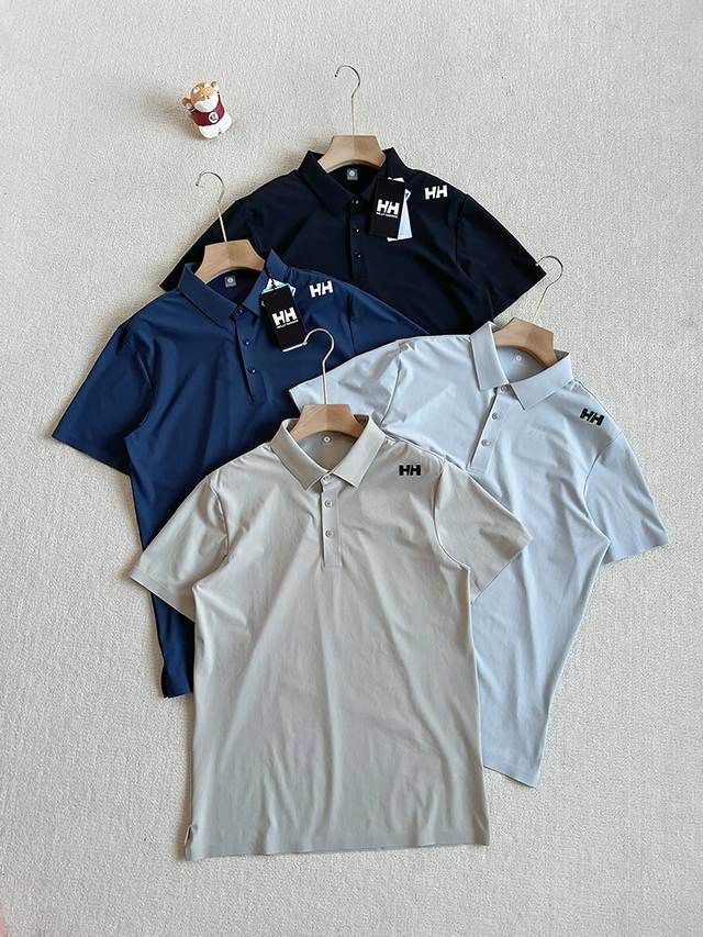 报单款号06193。 Helly Hansen Hh 海丽汉森男士户外运动吸湿速干压胶Polo衫 采用冰丝面料，触感丝滑，一上身就能感受到凉意，炎热夏日也能享受