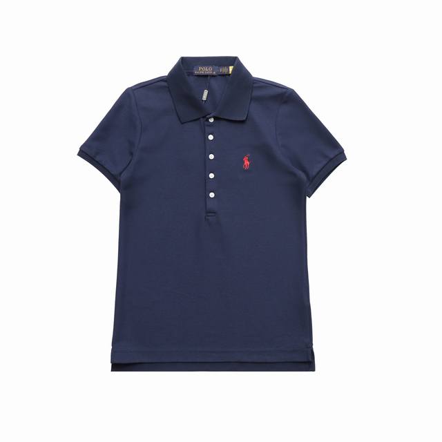 顶级复刻版本 Ralph Lauren 拉夫劳伦女款修身小马刺绣翻领Polo衫短袖T恤 款号：2012 颜色：黑色 白色 藏青 天蓝 粉色 黄色 尺码：S-Xl