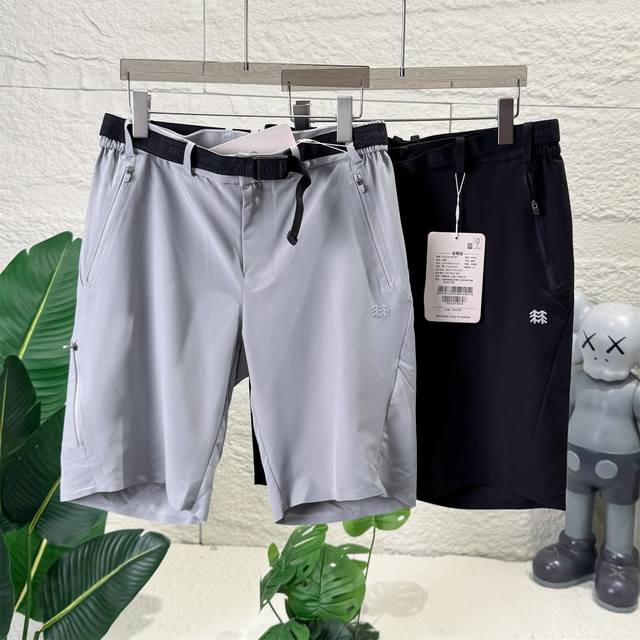Kolon Sport 可隆男士软壳速干短裤，夏季户外爬山休闲裤五分裤全能装备 解锁无拘运动体验，原单代工厂P大货剩余，特供辅料面料，尺码不同腰带长度不同，每一