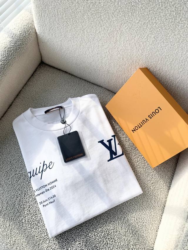 顶级最高版本 Lv路易威登Louis Vuitton 驴家1V 经典菲董新款图案字母半袖T恤短袖 男女同款 情侣款 宽松版型 最高版本 原版面料 高版本 高品质