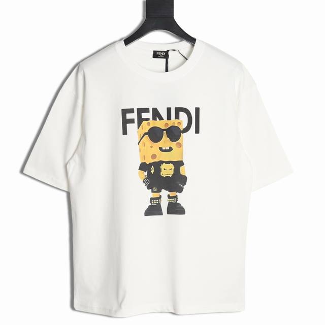 Fendi 芬迪 2025夏季新款 奶酪特工印花短袖T恤 男女同款 O 尺码：S-Xl
