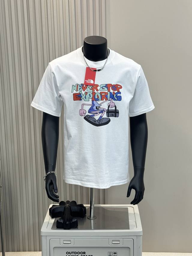 The North Face 北面 25Ss Tnf彩色字母卡通印花男女情侣短袖T恤 小红书热门爆款，明星网红同款穿搭，男女日常通勤穿搭必备单品！ 高品质260