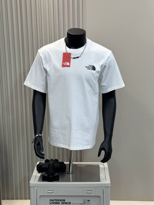 The North Face 北面 25Ss Tnf后背自行车印花男女情侣短袖T恤 小红书热门爆款，明星网红同款穿搭，男女日常通勤穿搭必备单品！ 高品质260克