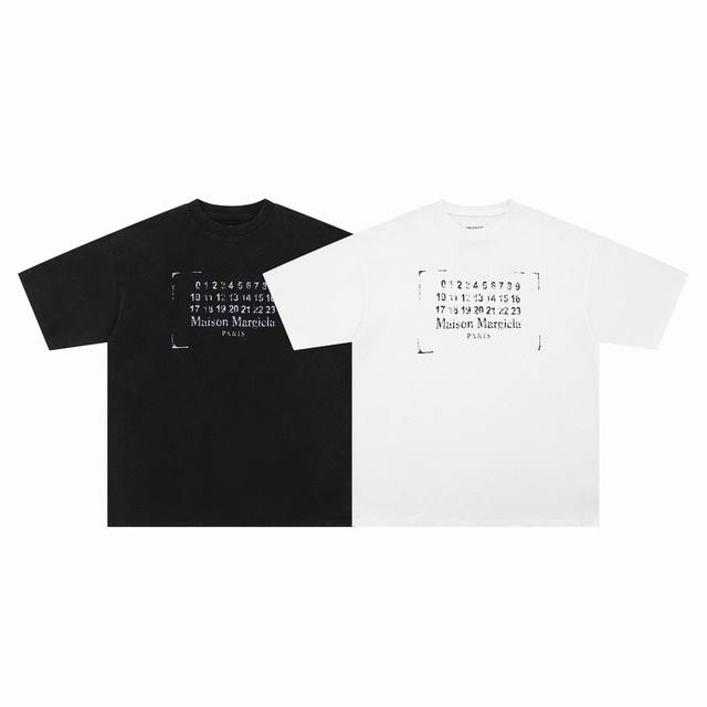 Maison Margiela 马吉拉Mm6夏季 工业风水洗做旧字母短袖 T恤 男女情侣款 洗水做旧效果 短袖的底衫是 %纯棉亲肤透气 定织定染同版紧密螺纹~