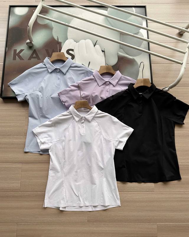 凯乐石女士Polo衫四色齐发！凯乐石官方女士防晒短袖Polo衫高尔夫Polo衫，双重凉感黑科技，简约质感，轻松驾驭炎热夏季！立体硅胶工艺印花饱满有质感绝不是市场