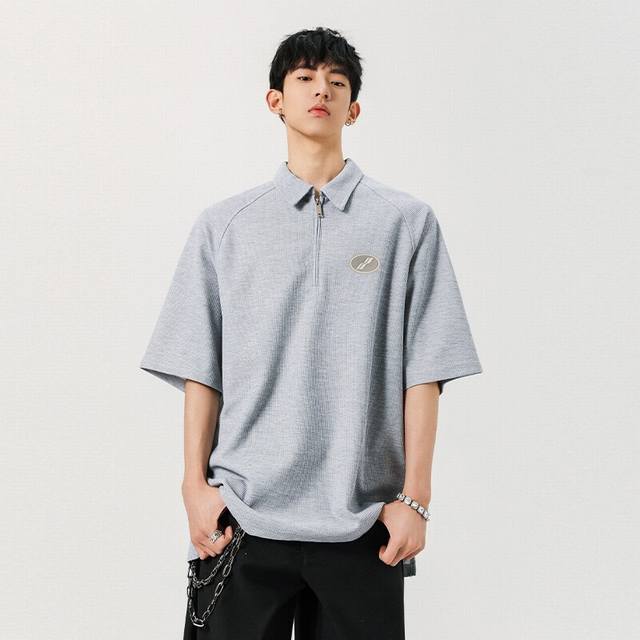 供 Well25Ss高品质新款二色Polo短袖{皮标加专用包装袋 衣服版型立体 细节完美 采用梭织面料耐磨耐脏 立体裁剪宽松版型 进口皮贴标反复水洗不会开裂脱落