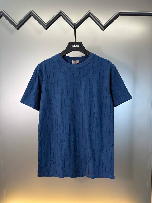 对标专柜★过验版本★Dior Obliave 迪奥满印字母短袖 定制Dior 提花面料 手感柔软 舒适贴肤 以洁白无瑕的底色为画布 饰于其上的 Dior Obl